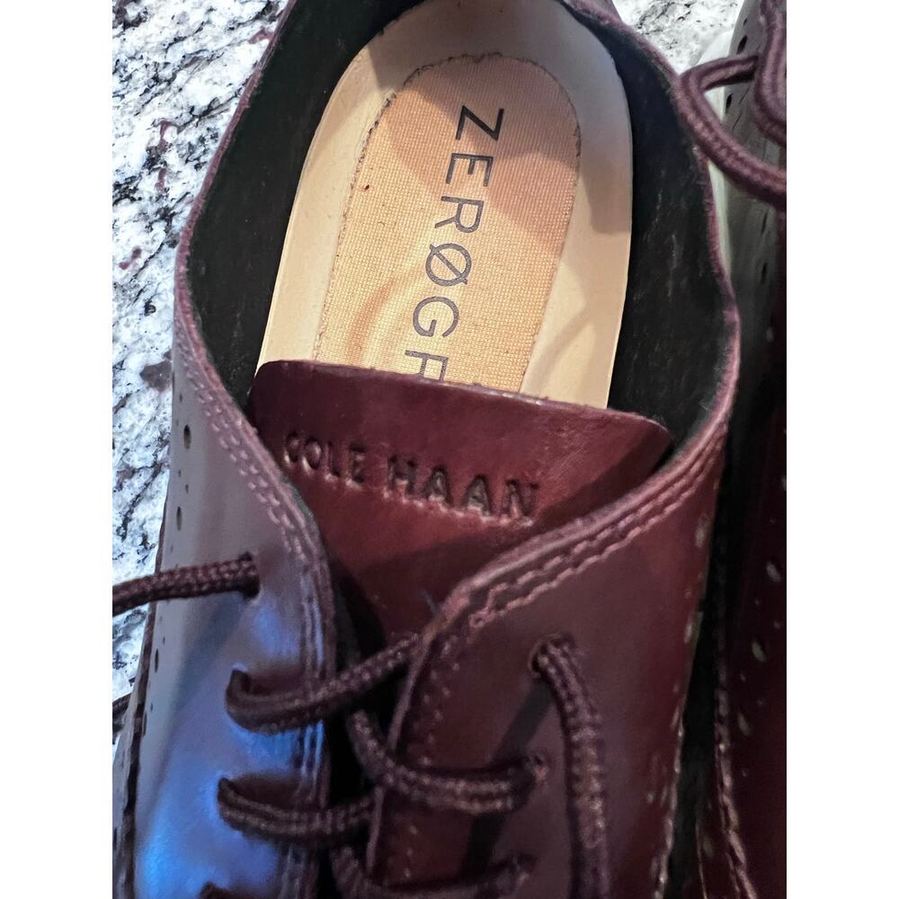 Cole Haan ZERØGRAND Wingtip Oxfords burgundy women’s size 10 - Picture 6 of 15